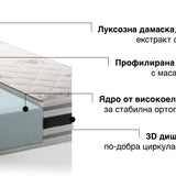 Двулицев матрак Dreamer от Sleepy, 21 см