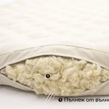 Двулицев матрак от вълна в 2 части от Home of Wool с текстил от лен