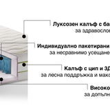 Двулицев матрак Pocket Natura от Sleepy, 22 см
