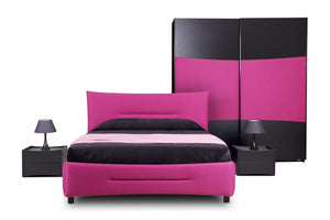 Спален комплект Хелена - черно и розово Ергодизайн