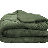 Сет луксозно одеяло и 2 възглавници, зелен