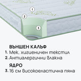 Матрак Natura Organic от isleep, 18 см