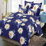 Спално бельо 6 части без ластик, 100% памук - А358 от Onesleep