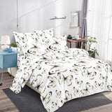 Спално бельо 6 части без ластик, 100% памук - А367 от Onesleep