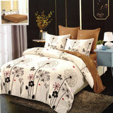 Спално бельо 6 части без ластик, 100% памук - А374 от Onesleep