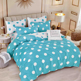 Спално бельо 6 части с ластик, 100% памук - А445 от Onesleep