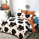 Спално бельо 6 части с ластик, 100% памук - А459 от Onesleep