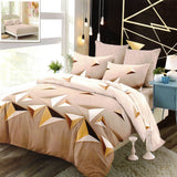 Спално бельо 6 части с ластик, 100% памук - А462 от Onesleep