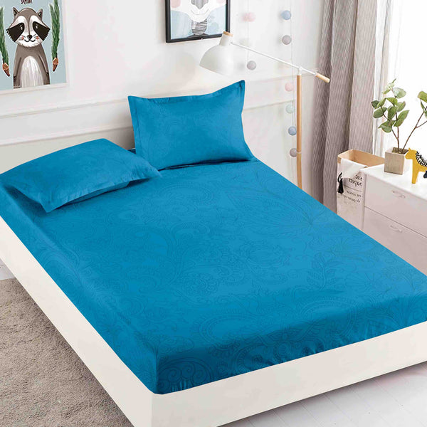 Спално бельо 3 части с ластик, 100% памук - a704 от Onesleep