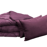 Сет луксозно одеяло и 2 възглавници, лилав