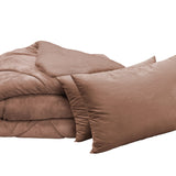 Сет луксозно одеяло и 2 възглавници, беж