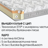 Матрак ATHLETIC от isleep, 25 см